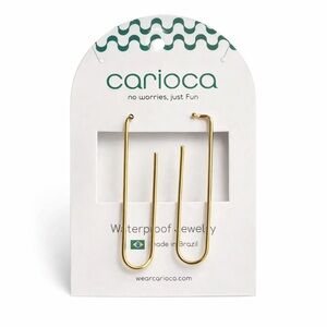 Carioca • 18K Gold Filled • U-Shaped Open Hoop Earrings